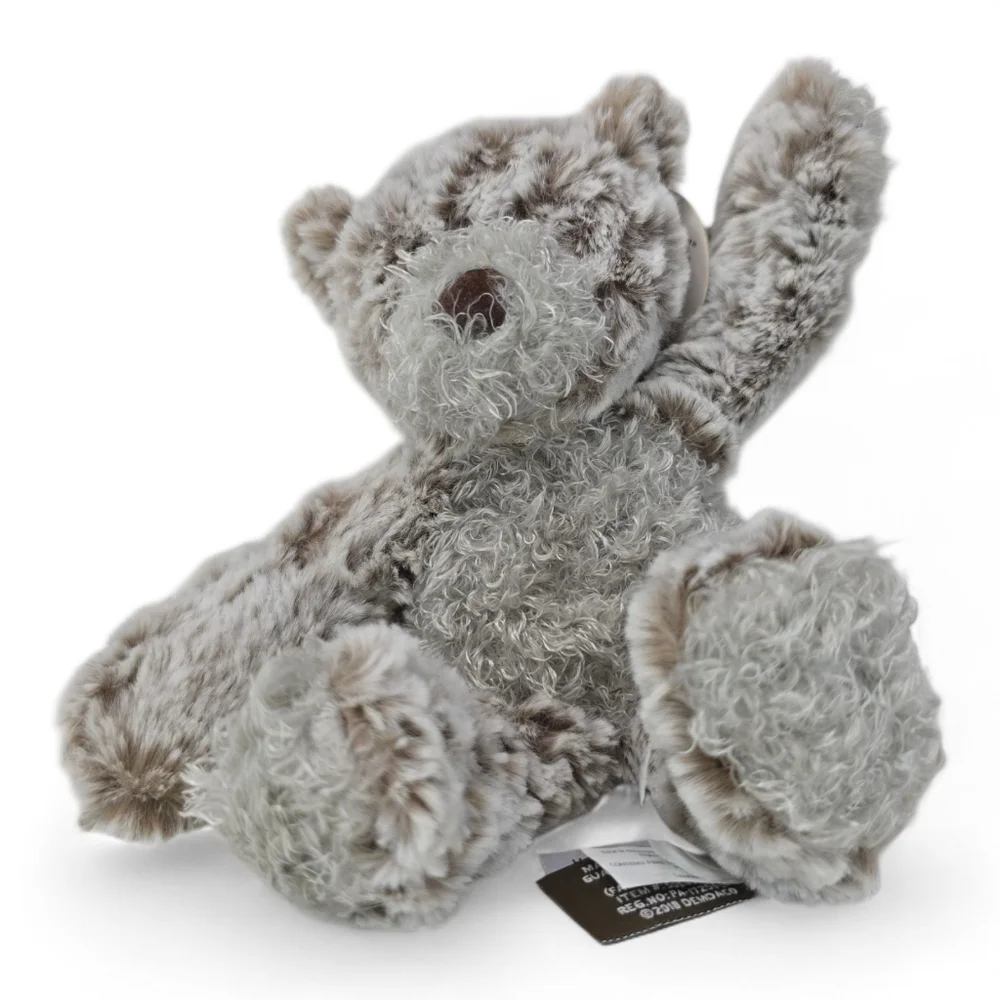 DEMDACO Loveable Mini Giving Bear Plush Comfort Toy Gray Tan 8.5” Stuffed Animal